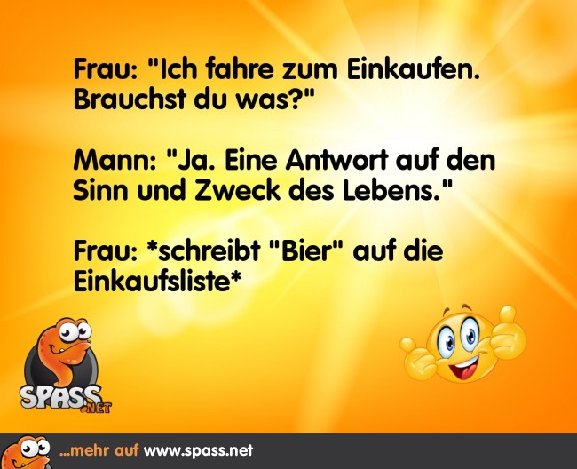 Sinn und Zweck des Lebens Lustige Bilder auf