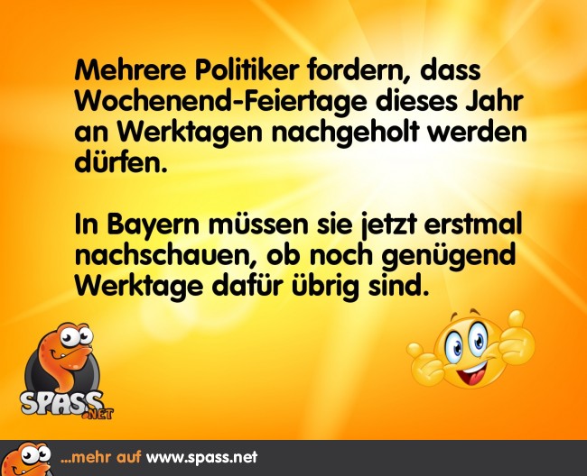 NachholFeiertage Lustige Bilder auf