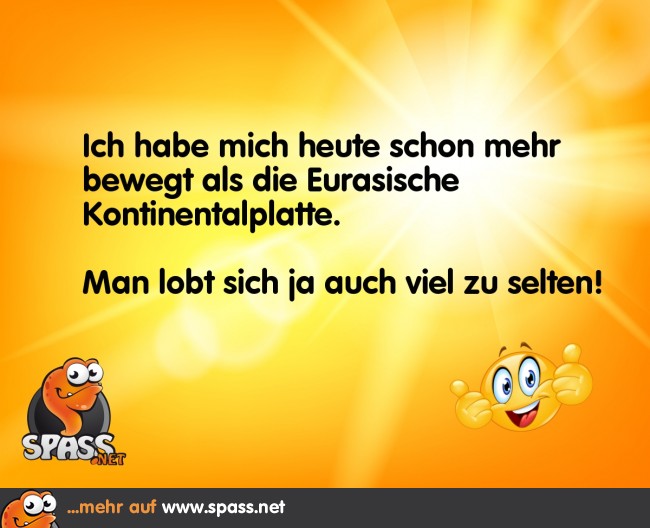 Eigenlob ist auch manchmal gut! Lustige Bilder auf