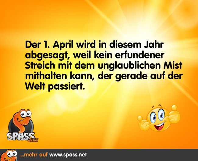 Kein Aprilscherz Lustige Bilder auf