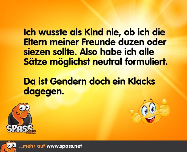 GenderKlacks Lustige Bilder auf