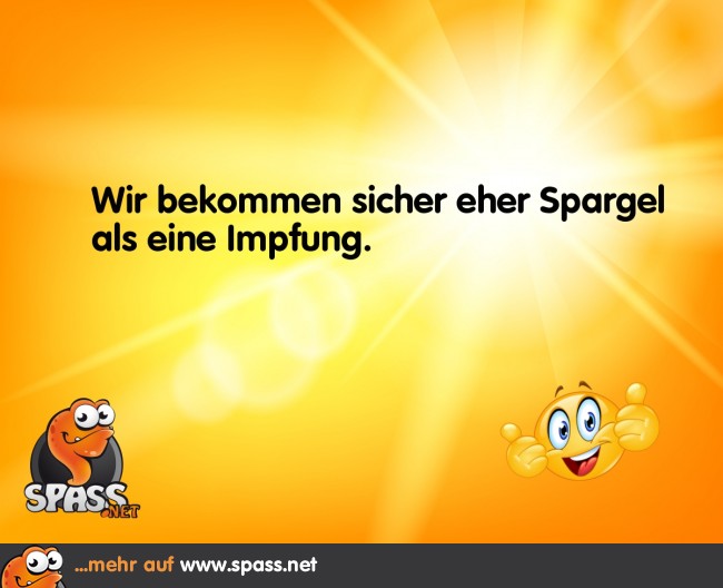 Spargel statt Impfung Lustige Bilder auf