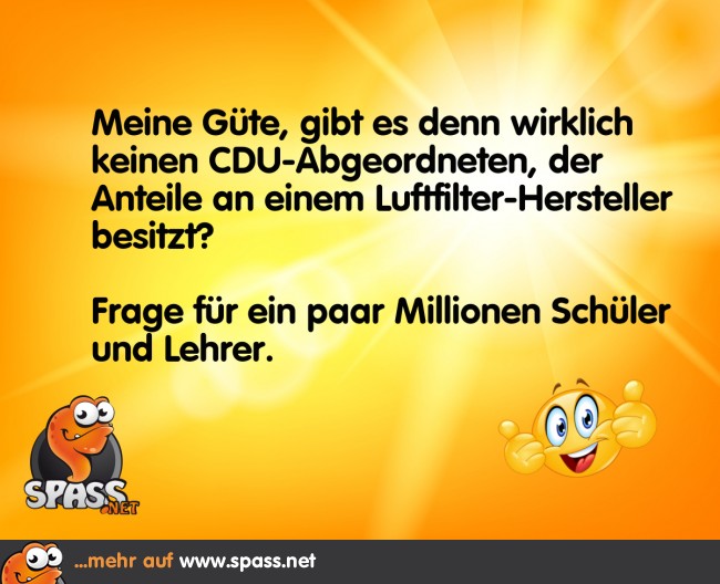Luftfilter von der CDU Lustige Bilder auf