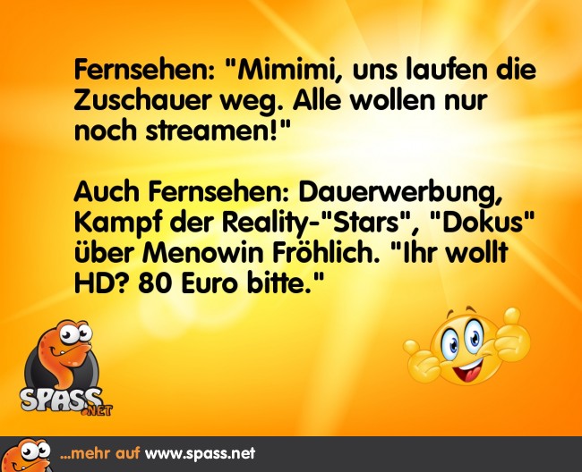 Das FernsehProblem Lustige Bilder auf
