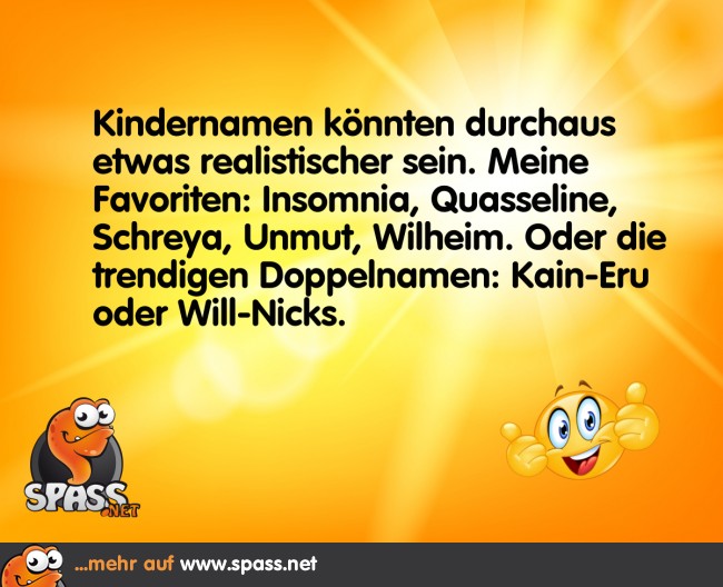 Realistische Kindernamen Lustige Bilder auf