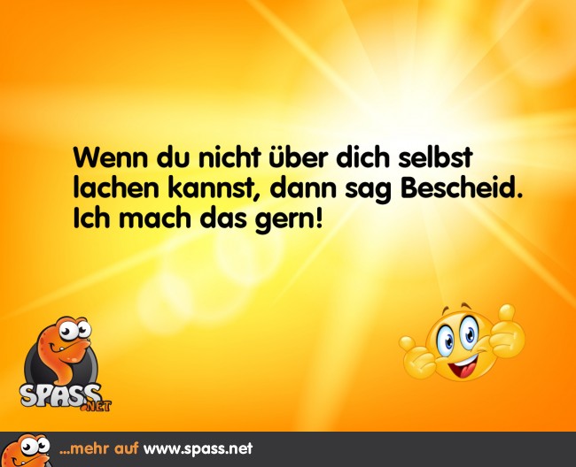 Über dich selbst lachen Lustige Bilder auf