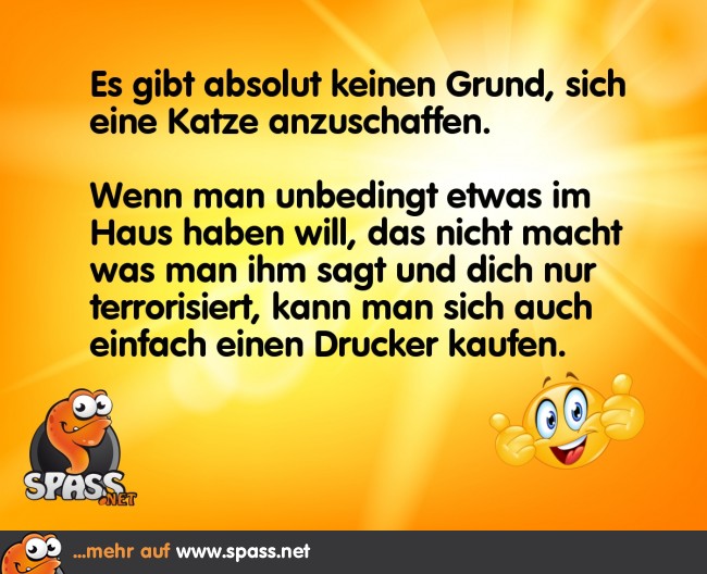 Absolut kein Grund Lustige Bilder auf