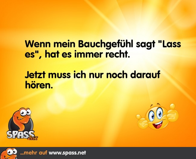 Das Bauchgefühl Lustige Bilder auf