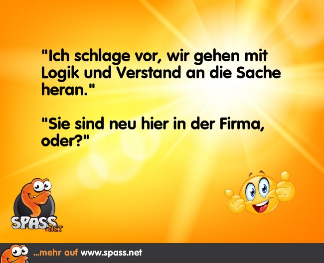 Logik und Verstand Lustige Bilder auf