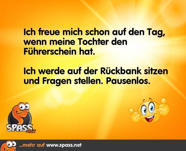 Fragen vom Rücksitz Lustige Bilder auf
