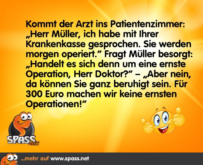 Ernste Operationen Lustige Bilder auf