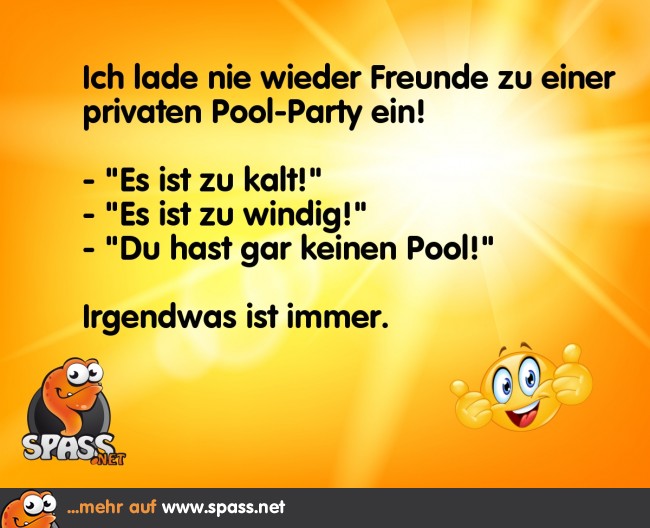 PoolParty Lustige Bilder auf