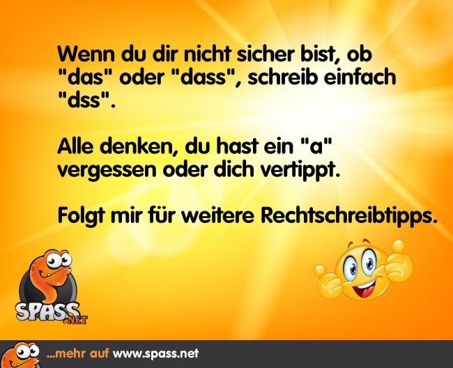 Rechtschreibtipps Lustige Bilder auf