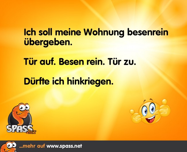 Besen rein Lustige Bilder auf