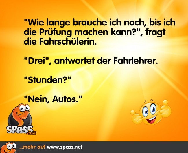Die Fahrprüfung Lustige Bilder auf