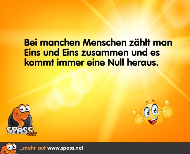 Einmal Null, immer Null Lustige Bilder auf