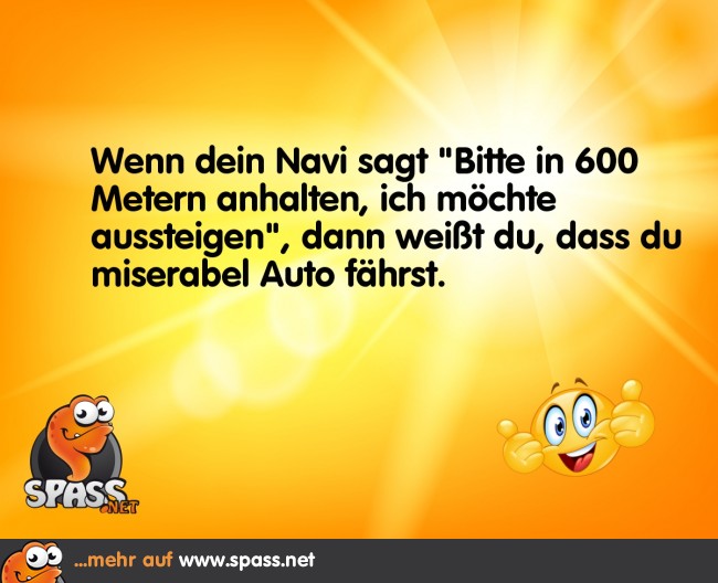 Wenn das Navi aussteigt… Lustige Bilder auf