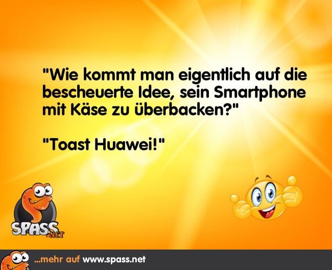 Überbackenes Smartphone Lustige Bilder auf