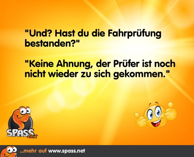 Fahrprüfung Lustige Bilder auf