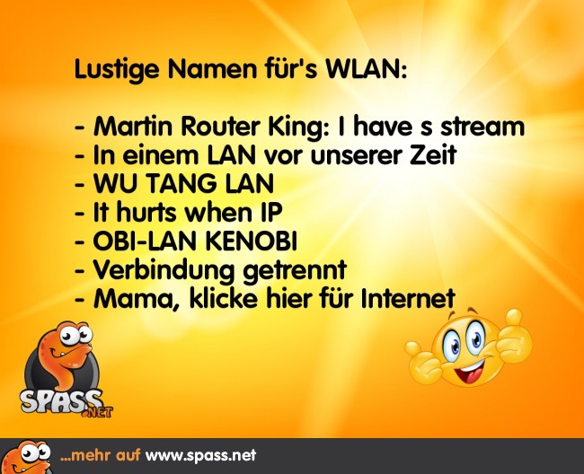 WLANNamen Lustige Bilder auf