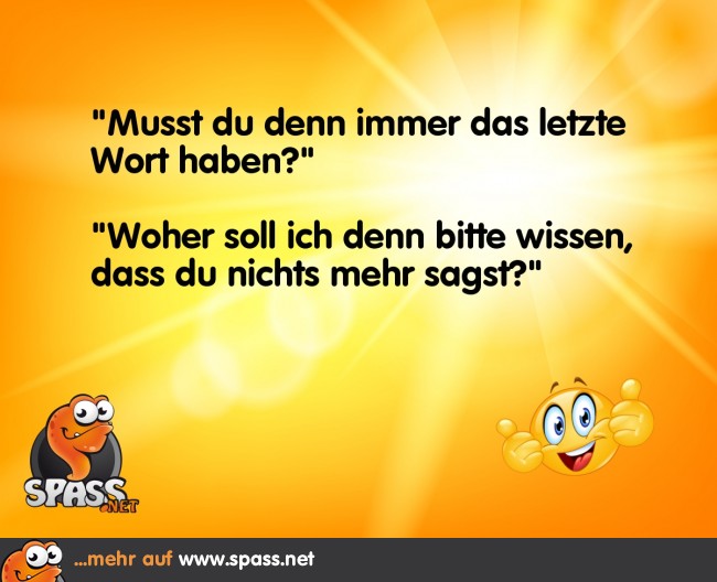 Nichts mehr zu sagen Lustige Bilder auf