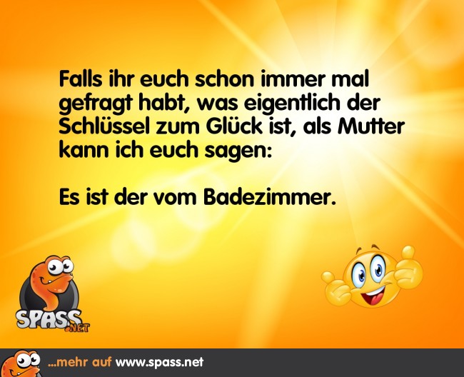 Der Schlüssel zum Glück Lustige Bilder auf