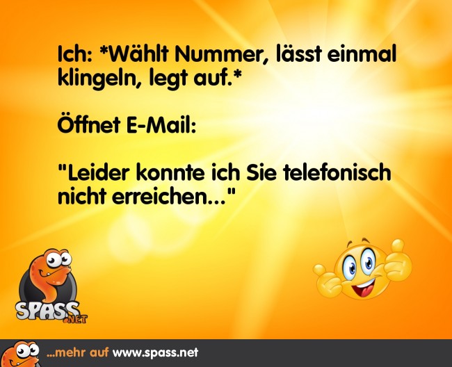 Leider niemand erreichbar Lustige Bilder auf