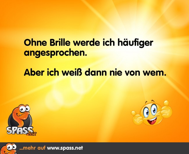 Die Brille hat schon Sinn Lustige Bilder auf