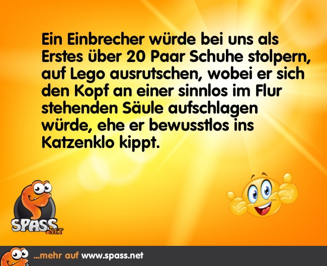 Einbruch zwecklos Lustige Bilder auf