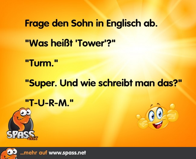 In English, please! Lustige Bilder auf