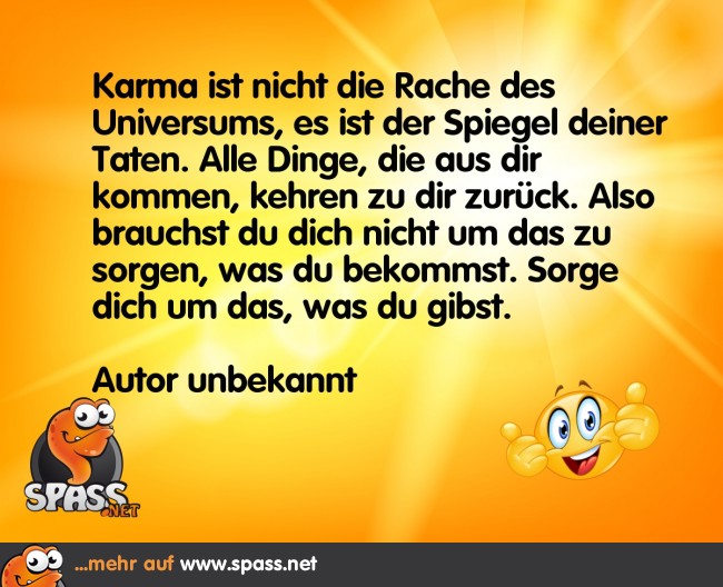 Das Karma Lustige Bilder auf