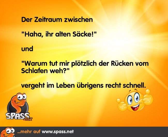 So schnell vergeht die Zeit Lustige Bilder auf