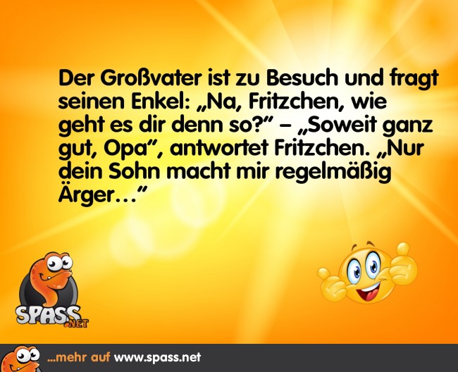 Immer Ärger mit dem Sohn Lustige Bilder auf