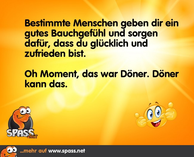 Ein gutes Bauchgefühl Lustige Bilder auf
