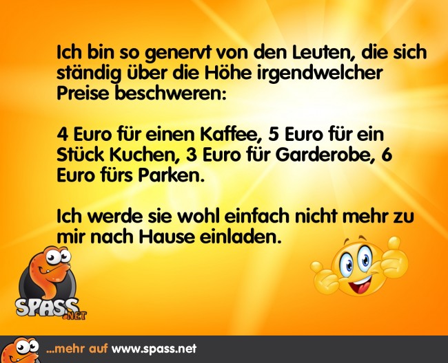 Lustig Machen Auf Kosten Anderer Teure Preise | Lustige Bilder auf Spass.net