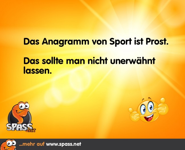 Ein Prost auf den Sport Lustige Bilder auf