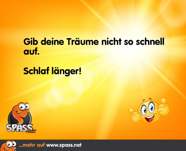 Schlaf länger! Lustige Bilder auf