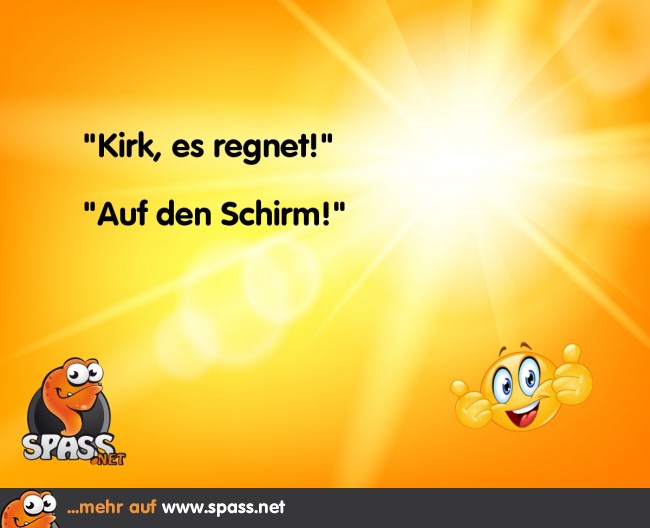 Regen auf dem Schirm Lustige Bilder auf