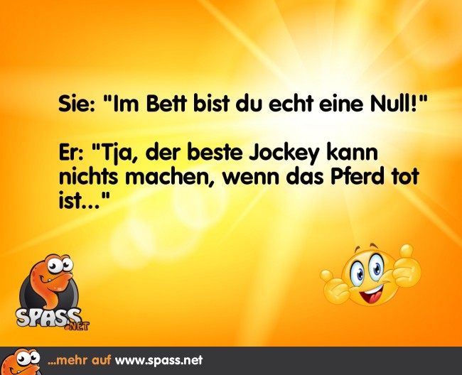 Da hilft der beste Jockey nichts Lustige Bilder auf