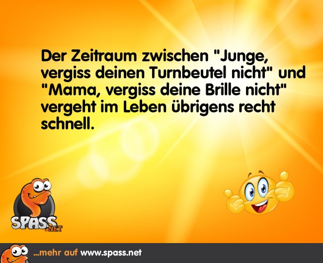 Die Zeit rast… Lustige Bilder auf