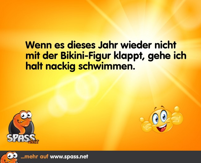 Wer braucht schon einen Bikini? Lustige Bilder auf