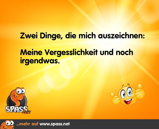 Vergessen? Kann ich! Lustige Bilder auf