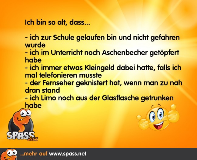 Das waren die alten Zeiten Lustige Bilder auf