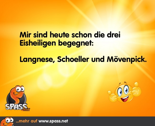 Die drei Eisheiligen Lustige Bilder auf
