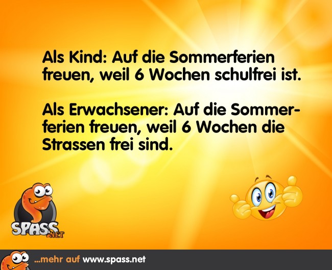 Endlich Sommerferien Lustige Bilder auf