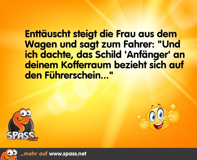Der Anfänger Lustige Bilder auf