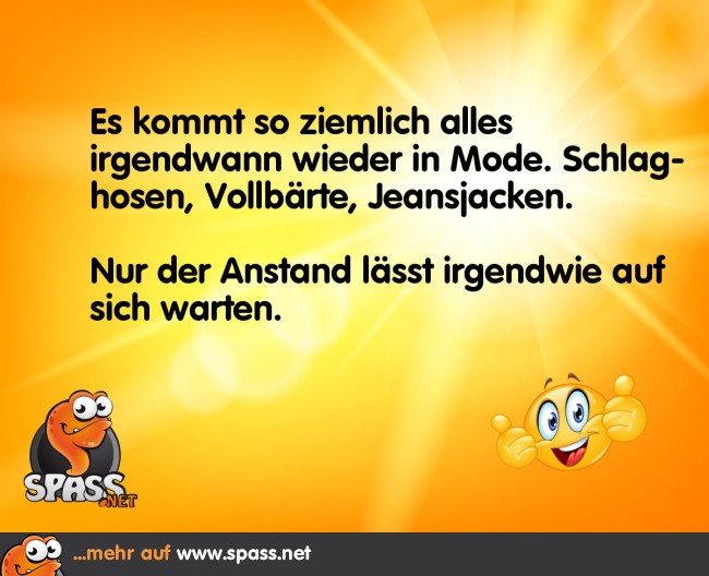 Leider etwas aus der Mode Lustige Bilder auf