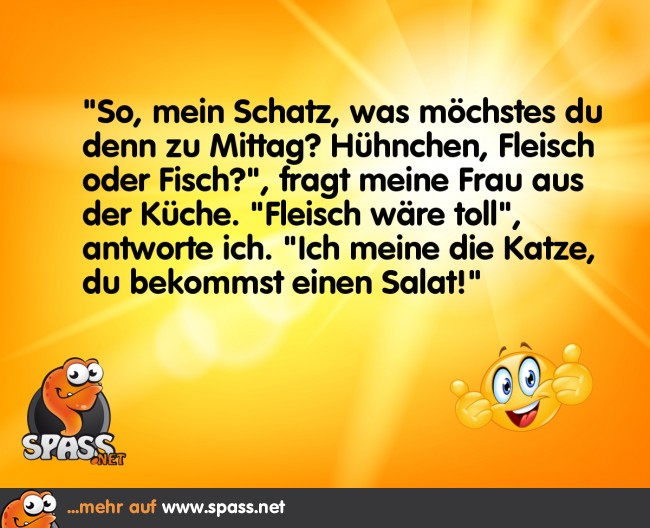 Für dich gibt’s nur Salat Lustige Bilder auf