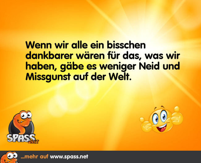 Einfach mal dankbar sein Lustige Bilder auf