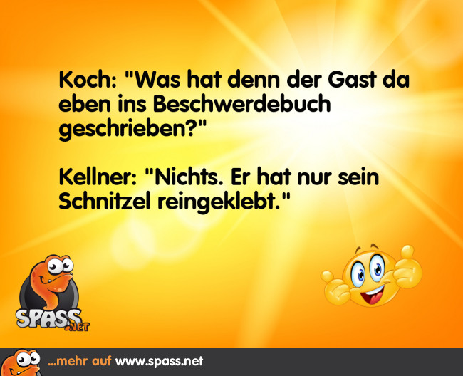 SchnitzelBeschwerde Lustige Bilder auf